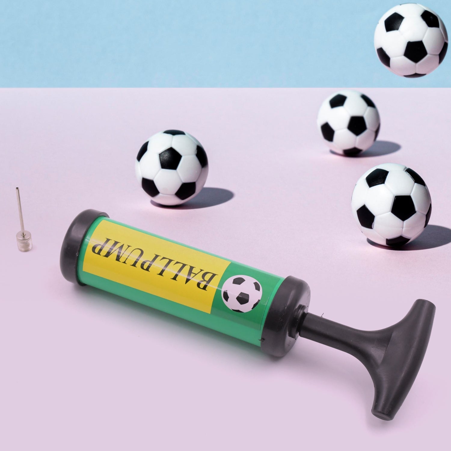 Inflator Air Ball Pump Soft Bouncing Ball Development Kids Toy, Sports Plastic Pump for Soccer, Basketball, Football, Volleyball Ball (17 Cm) Inflator Air Ball Pump Soft Bouncing Ball Development Kids Toy, Sports Plastic Pump for Soccer, Basketball, Football, Volleyball Ball (17 Cm)